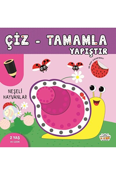 0-6 Yaş Yayınları رسم وملء ولصق الحيوانات المبهجة