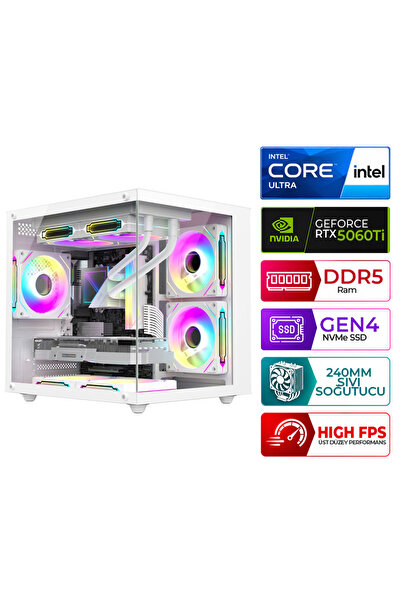 XASER Kratos X110 Intel Ultra 5 225F 16GB DDR5 Ram 1TB M.2 NVMe SSD 8GB RTX50...