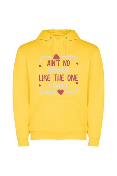 iLovePrints Cherished Grandma's Love Φούτερ με κουκούλα σε χρώμα Κίτρινο