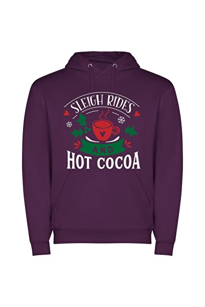 iLovePrints Starry Holly's Cup of Delight Φούτερ με κουκούλα σε χρώμα Μωβ