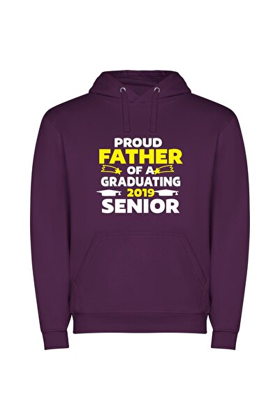 iLovePrints Daddy 2019: Futuristic Fatherly Figure Φούτερ με κουκούλα σε χρώμ...