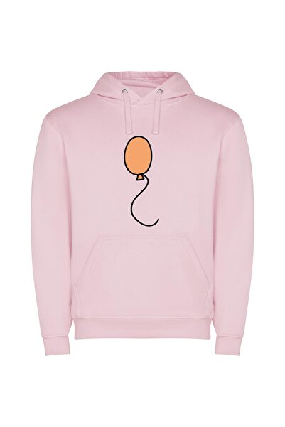 iLovePrints Whimsical Balloon Delight Φούτερ με κουκούλα σε χρώμα Ροζ