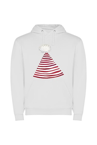 iLovePrints Hatted Stripes: Waldo-inspired Drawing Φούτερ με κουκούλα σε χρώμ...