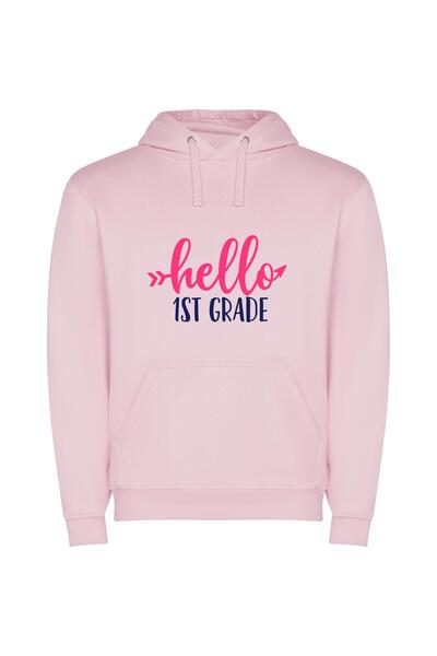 iLovePrints Colorful Class Beginnings Φούτερ με κουκούλα σε χρώμα Ροζ