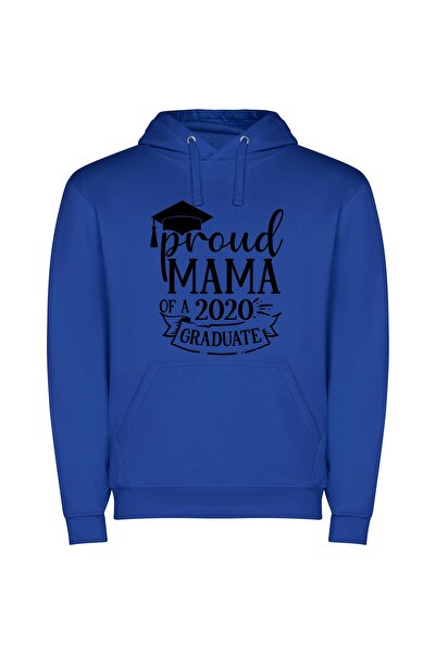 iLovePrints Elegant Mama: Future Graduate Φούτερ με κουκούλα σε χρώμα Μπλε