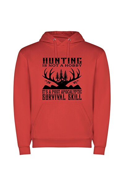 iLovePrints In Time, Post-Apocalyptic Survival Φούτερ με κουκούλα σε χρώμα Κό...