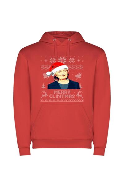 iLovePrints Santa Hat Glam: Clinton's Merry Edit Φούτερ με κουκούλα σε χρώμα ...