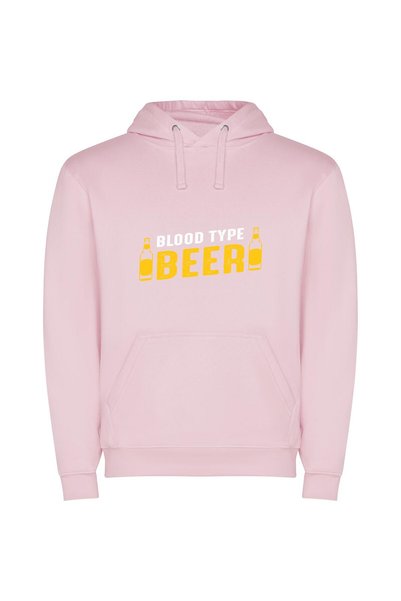 iLovePrints Brewed Elegance: Beer Delight Φούτερ με κουκούλα σε χρώμα Ροζ