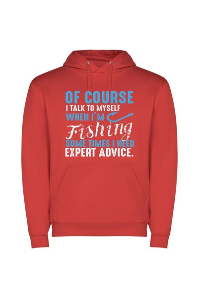 iLovePrints Wisdom on the Water Φούτερ με κουκούλα σε χρώμα Κόκκινο