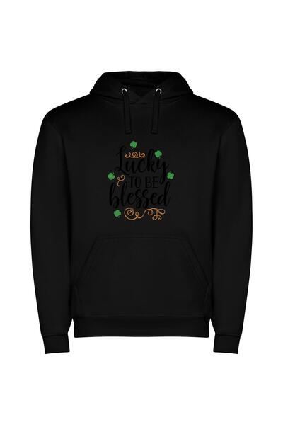 iLovePrints Lucky Shamrocks: A Coherent St Patrick's Blessing Φούτερ με κουκο...