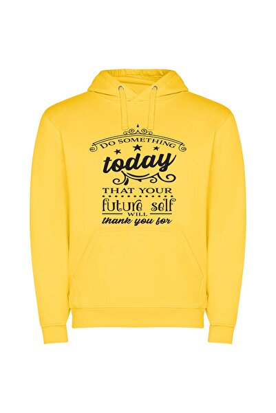iLovePrints Future Gratitude: Inspiring Tomorrow! Φούτερ με κουκούλα σε χρώμα...