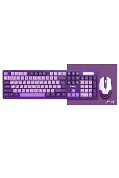 Sarftech Kablosuz 3in1 Set Ergonomik Klavye Mouse Mousepad Set -2.4Ghz USB Alıcılı Sessiz Klavye Seti