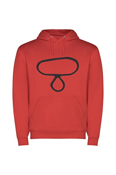 iLovePrints Inky Scissors Dripping Gracefully Φούτερ με κουκούλα σε χρώμα Κόκ...