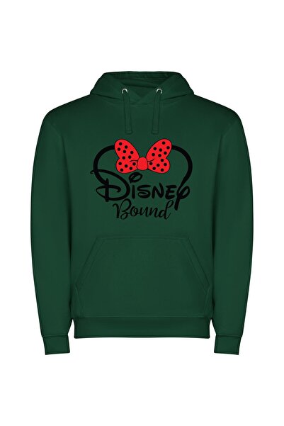 iLovePrints Disney Magic Bow Φούτερ με κουκούλα σε χρώμα Πράσινο