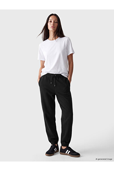 LC Waikiki Black Soft Touch Women's Jogger Sweatpants