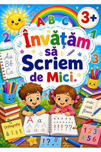 ABC Carte Pregatitoare De Scrierea Literelor Cifrelor Semnelor de Ortografie ...