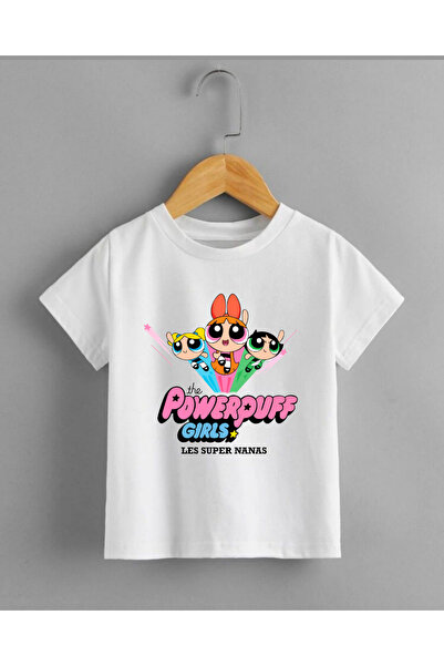 haha تي شيرت مطبوع عليه شخصية Powerpuff Girls للفتيات