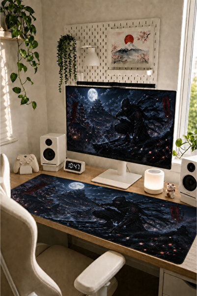 ZNG design home Anime Samurai-Ninja Collection 80x40 cm Büyük Boy Gaming Mous...