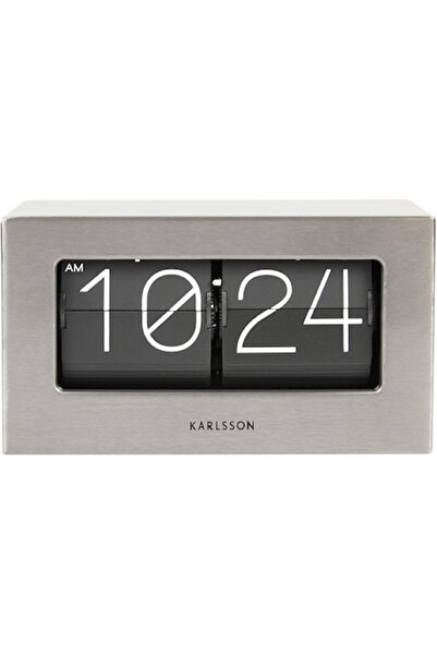 Karlsson Ceas cu clapetă rabatabilă – De perete/masă, Design scandinav, Oțel ...