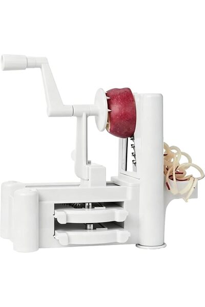 HALAMODO 3 In 1 Manual Vegetable Spiralizer Fruit Spiral Shred Process Device...