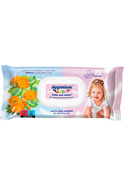 OEM Șervețele umede cu extract de gălbenele, 72 buc