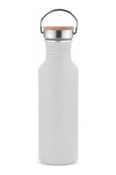 HXD Zoomlion 750ML Aluminum Sports Water Bottle with Bamboo Lid & Carry Handl...