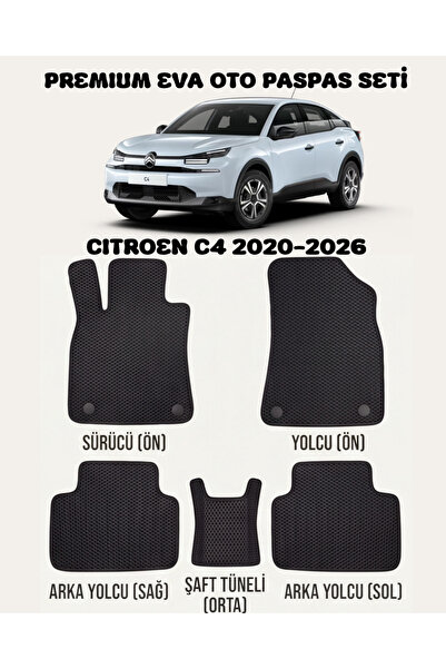 8D OTO PASPASI CİTROEN C4 SERİSİ 2020 - 2026 ARACA ÖZEL PREMİUM EVA PASPAS TA...