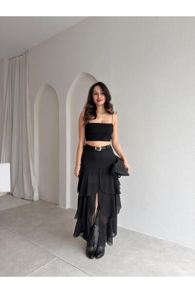 Mooi Butik Nuno Skirt 9533 - Black