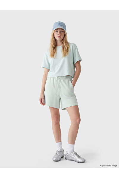 LC Waikiki Green Soft Touch Women's Shorts