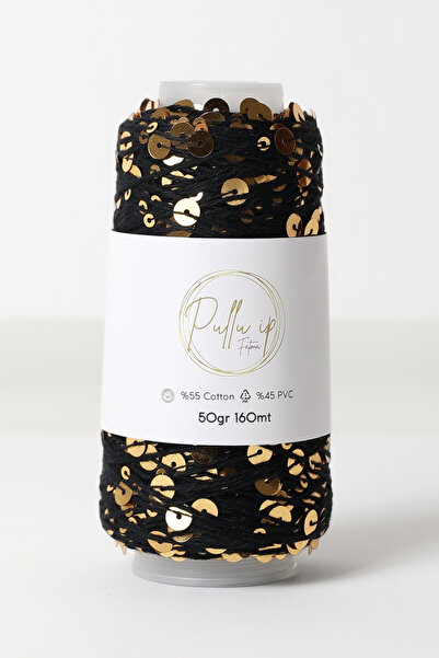 FATMA PULLU İP Sequin Yarn 160 Meters in 50 Gram Skeins Sequin Size: 3Mm+6Mm