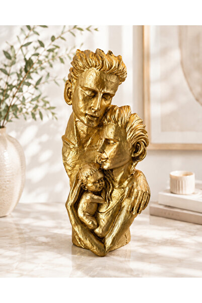 Home Dekoratif Aile Biblosu | Anne Baba Bebek Heykeli Modern Salon ve Ofis De...