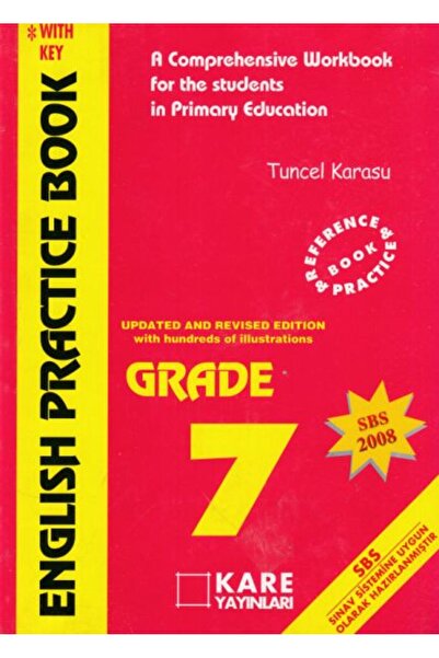 Kare Yayınları كتاب تدريب اللغة الإنجليزية للمرحلة الابتدائية -7 (SBS 2008)
