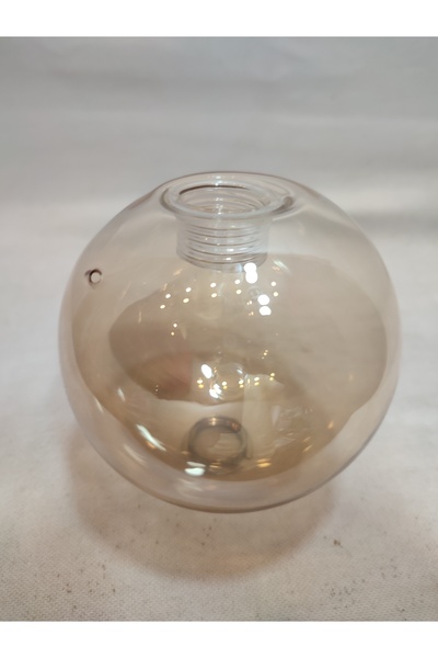 KUĞULU (G.9) AMPULE GÖRE,GLOB AVİZE CAMI.BAL RENKTE (Çapı:10.00 cm) KÜRE.Kendinden dişli