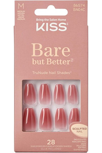 OEM Bare But Better unghii false NUDE MEDIUM COFFIN, 1 Set