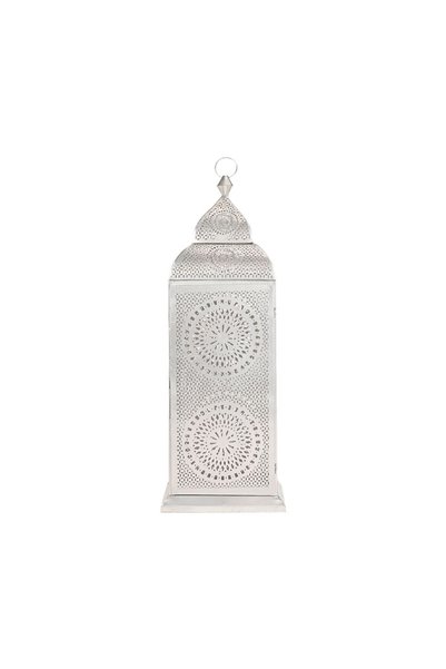 Hilalful Marketplace Authentic Handmade Chakra Lantern, X-Large size in Silve...