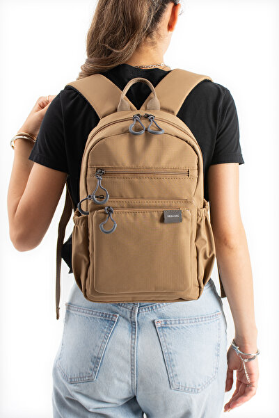 KIRASE Mega Bag Rucsac unisex ușor, cu mai multe compartimente, din material ...