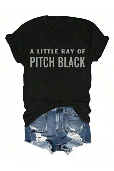 799 قميص A Little Ray Of Pitch Black تي شيرت نسائي كلاسيكي مضحك للرجال والنسا...