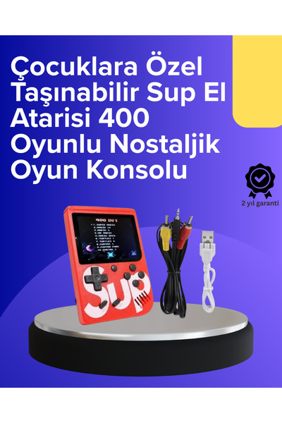 ASTRALTECH Çocuklar İçin 400 Retro Oyunlu Konsol
