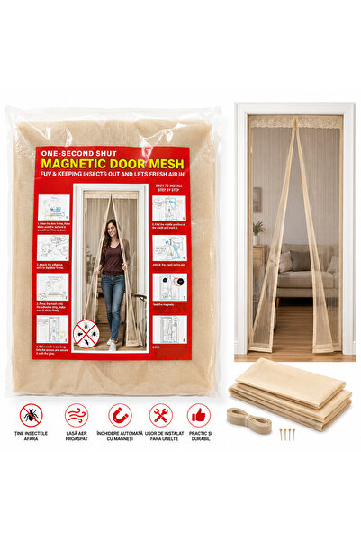OEM Magnetic mosquito net 100cm x 210cm bej