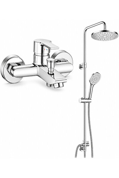 AR Eca Lite Bathroom Faucet + Tuna Shower Column |   5 Years Warranty