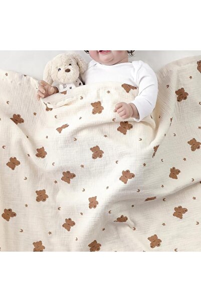 CREVENT 76x102cm Cozy Soft and Warm Mink Baby Blanket with Sherpa Backing, Pa...