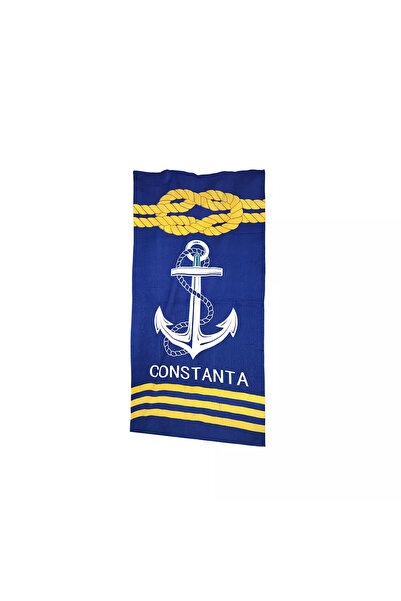 Magrot Prosop de plajă 150x70 cm, Model Constanta Anchor, Microfibră absorban...