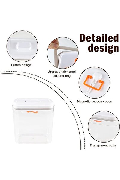 AZONEE Airtight Coffee Bean Storage Container with Spoon & One Touch Lid, 170...