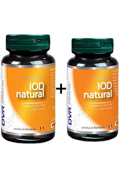 DVR Pharm Supliment nutritiv, Iod , set 1+1, 30cps