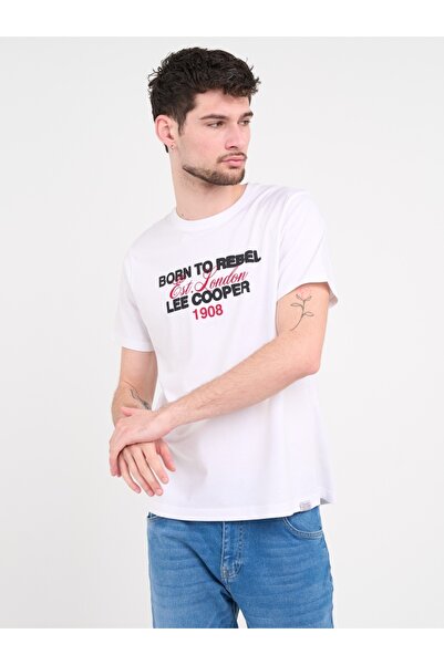 Lee Cooper - Tricou barbat cu maneca scurta si detalii logo