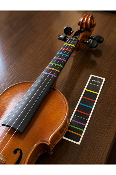 happypotam 4/4 tam boy keman-nota-etiket-kolay öğrenme-sticker-klavye-çıkartma-violin-keman aksesuar