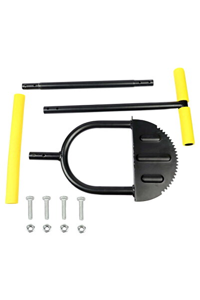 STARSTAR Manual lawn mowing shovel, crescent-shaped gardening tool with serra...