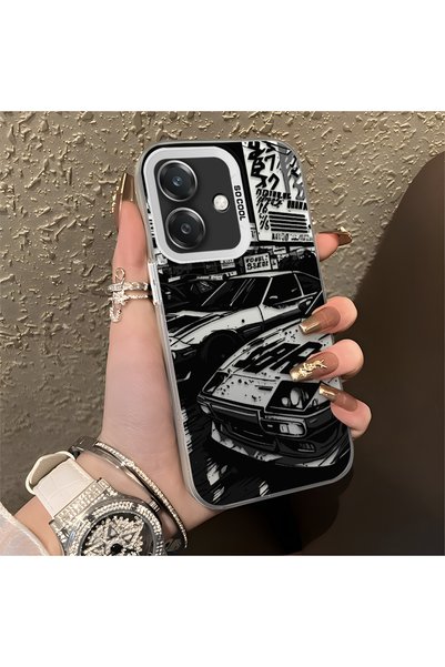 CHICASELUX Oppo A3/A3X 4G/5G Compatible Manga Drawing Classic Car Plain Print...