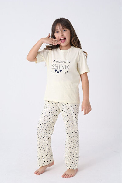 Olivera Girl's Short Sleeve Cotton Pajama Set