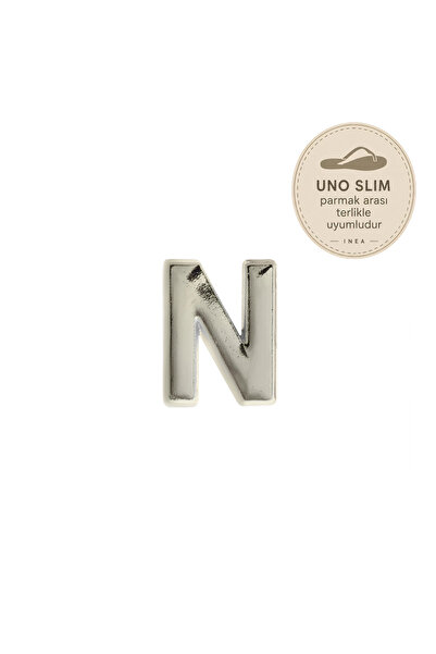 INEA Harf Charm N - Gümüş - Uno Slim Parmak Arası Terlikle Uyumlu